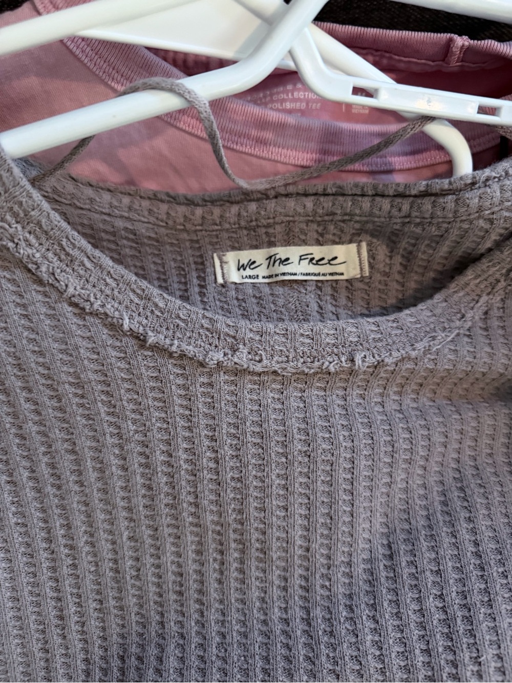 15. Free People | We The Free Waffle Knit Top in Dusty Mauve | L